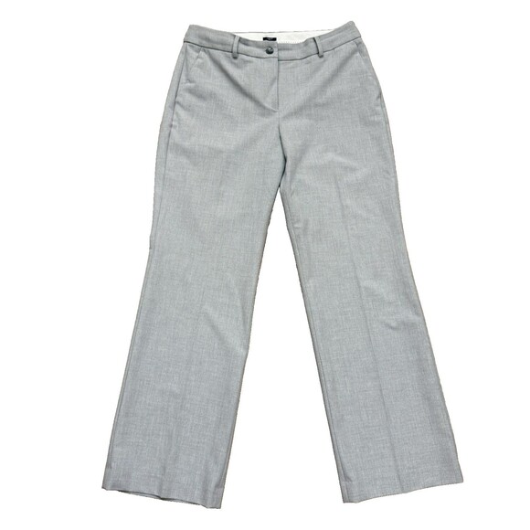 Talbots Windsor Curvy Light Gray Trouser Dress Pants Women’s Sz 10 Straight Leg - Picture 1 of 8